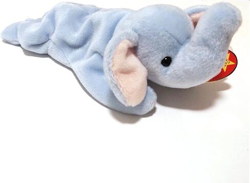 TY~BEANIES ANIMALS Peanut The Elephant - TY Beanie Baby - أزرق فاتح in Kuwait