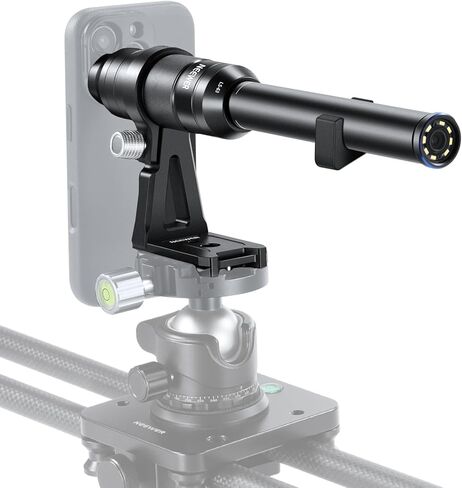 NEEWER 16mm 4X Macro Probe Lens مع 109° FOV 17mm موضوع مصباح LED قابل لإعادة الشحن للتصوير الفوتوغرافي الماكرو المحمول وتسجيل الفيديو متوافق مع عدسة كاميرا iPhone Samsung NEEWER قفص/حافظة الهاتف، LS-63 in Saudi Arabia
