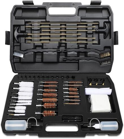 مجموعة تنظيف الأسلحة العالمية 107 قطعة من ANALIM للمسدس، والبندقية، والبندقية، والمسدس الهوائي، ومسدس وإكسسوارات المسدس، ومجموعة تنظيف مع حقيبة محمولة، وفرش، ومسدس in Kuwait