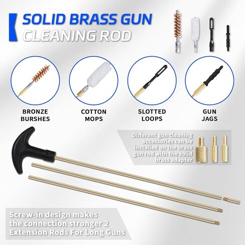 مجموعة تنظيف الأسلحة العالمية 107 قطعة من ANALIM للمسدس، والبندقية، والبندقية، والمسدس الهوائي، ومسدس وإكسسوارات المسدس، ومجموعة تنظيف مع حقيبة محمولة، وفرش، ومسدس in Kuwait