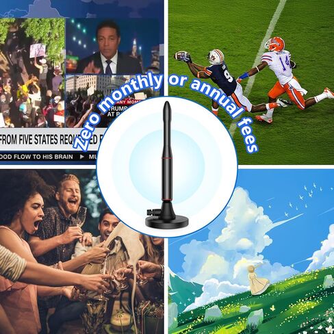 TV Antenna Indoor, Long Range Digital Antenna Indoor for All TV, Antenna for Smart TV,Supports 4K, 1080p in Saudi Arabia