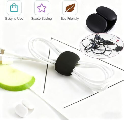 18 قطعة من واقيات الكابلات لشاحن iPhone iPad مع مشبكين لكابل المكتب، واقي سلك USB حلزوني لسماعات الرأس MacBook والكمبيوتر المحمول وسماعات الهاتف الخلوي وملحقات تغليف الكابل اللطيفة in Kuwait