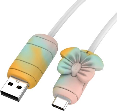 4 Pack Silicone Cable Protectors Anti Bend Charging Cord Savers Charging Accessories Suitable for Various Cable End Use in Saudi Arabia