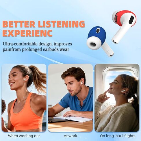 [5 أزواج] غطاء أطراف الأذن AirPods Pro 3 [يناسب الجراب]، غطاء أذن من السيليكون الناعم AirPod Pro 3 مضاد للانزلاق Air Pod pro 3 ملحقات متوافقة مع سماعات الأذن AirPods Pro الجيل الثالث 2025 (5 ألوان) in Kuwait