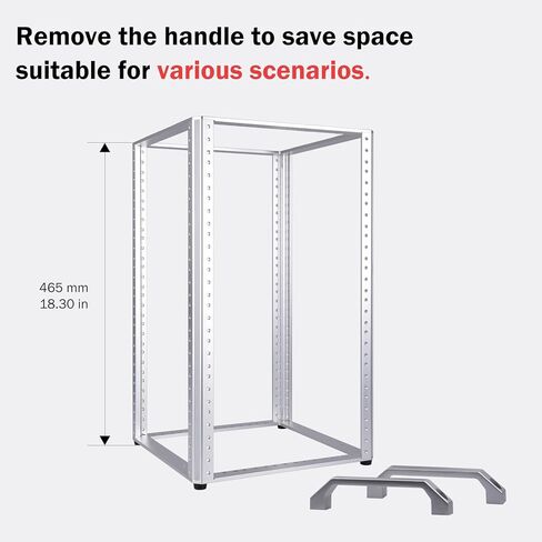 GeeekPi DeskPi RackMate TL1, 10 inch 10U Server Rack for Network, Servers, Audio, and Video Equipment, Open Frame Aluminum Alloy Rack in Kuwait
