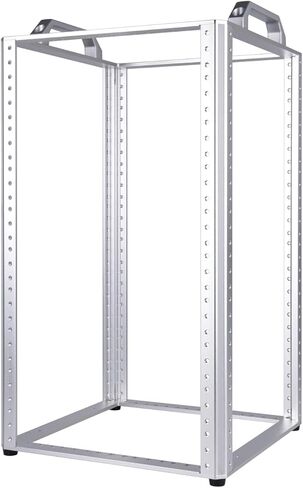 GeeekPi DeskPi RackMate TL1, 10 inch 10U Server Rack for Network, Servers, Audio, and Video Equipment, Open Frame Aluminum Alloy Rack in Kuwait