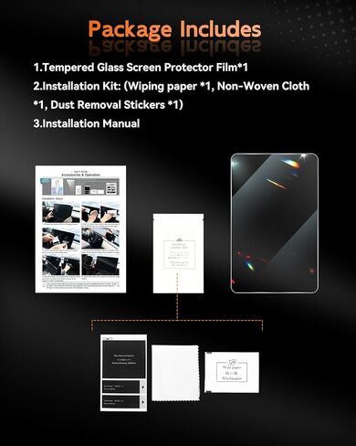 CDEFG For 2024-2025 2026 Jeep Wrangler/4xe/Gladiator Screen Protector - 12.3 Inch 9H HD Tempered Glass - (Sport, Willys, Sahara, Rubicon, Mojave,High Altitude) Touchscreen Accessories in Saudi Arabia
