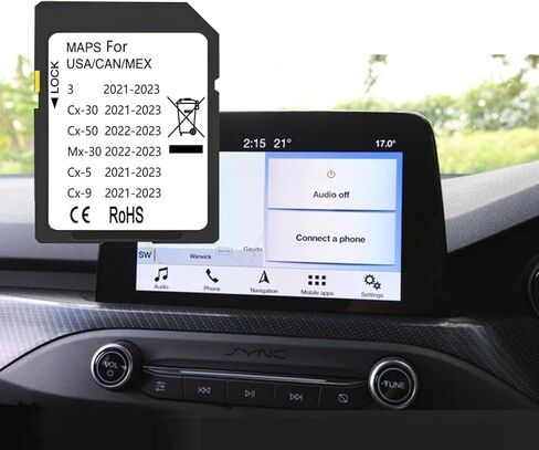 أحدث بطاقة ذاكرة ملاحة متوافقة مع Mazda 3(2021-2023)، Cx5(2021-2023)، Cx9(2021-2023)، Cx30(2021-2023)، Cx50(2022-2023)، Mx30(2022-2023) (Ceypec-05) in Kuwait