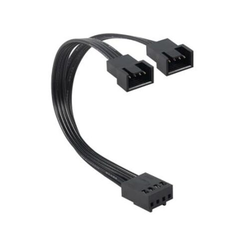 4Pin PWMs Fan Cable 1 to 2 Ways Splitter Black Sleeved 13cm Extension Cable Connectors PWMs Extension Cable in Kuwait