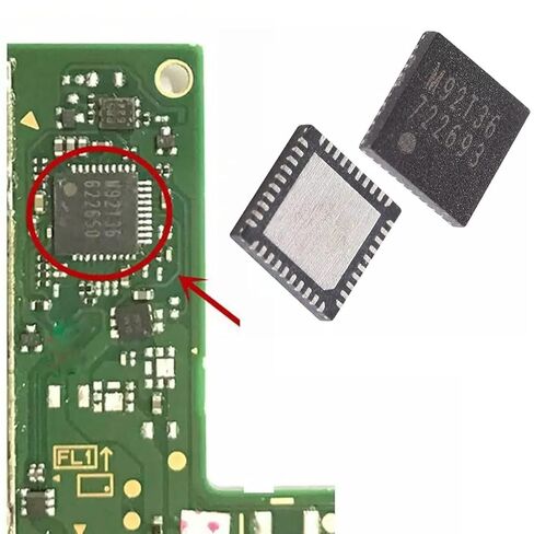 Replacement M92T36 USB-C Charging Control IC Chip for Nintendo Switch Console, Repair Parts Charging IC Chip for NS Switch in Saudi Arabia