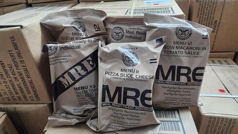 6 حزم وجبة نباتية جاهزة للأكل (MRE) قضية عسكرية، حصص غذائية ميدانية للبقاء على قيد الحياة in Kuwait