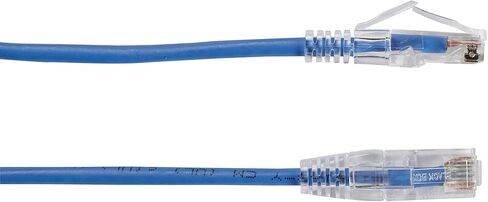 Black Box Slim-Net Cat.6 Patch Network Cable - 12 ft Category 6 Network Cable for Patch Panel, Network Device - First End: 1 x RJ-45 Male Network - Second End: 1 x RJ-45 Male Network - Patch Cable - B in Saudi Arabia