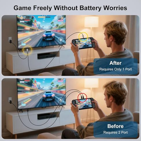 USB C to HDMI 2.1 Cable 6.6FT with 140W Charging Port, 8K@60Hz/4K@240Hz,Type-C to HDMI Cord for Laptop,Tablet,Phone,Game Consoles,MacBook,iMac,Surface,Galaxy,Pixel,Switch,TV,Monitor,Projector in Saudi Arabia