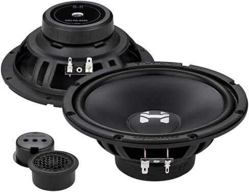 Deaf Bonce Black Hydra Delta 613C 6.5 بوصة نظام مكون ثنائي الاتجاه - 70 وات RMS | 140 وات كحد أقصى، 4 أوم، نطاق تردد 50 هرتز - 21 كيلو هرتز، حساسية 91.2 ديسيبل - مكبرات صوت سيارة SQ in Kuwait