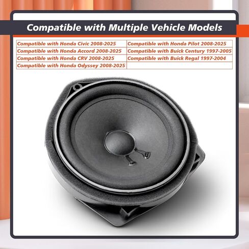 39120-TA0-A01 مجموعة مكبرات الصوت للباب الأمامي متوافقة مع Honda Civic Accord CRV Odyssey Pilot 2008-2025 ملحقات مكبرات الصوت للسيارة استبدال 39120-SNA-A01 39120TA0A01 39120SNAA01 in Saudi Arabia