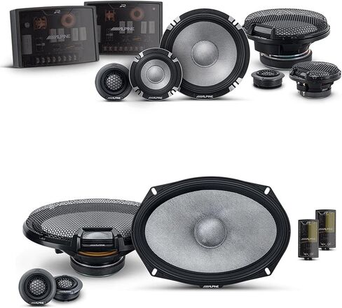 Alpine 6.5" & 6x9 R2 High-Resolution Speaker Bundle - A Pair of R2-S6533-Way Component Speakers & a Pair of R2-S69C 6x9 Component Speakers in Saudi Arabia