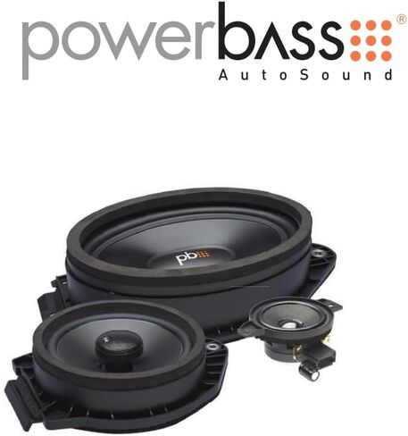 PowerBass OE65C-GM OE Series 6-1/2" 120 وات معالجة طاقة الذروة، نظام مكبر صوت مكون 4 أوم - مصمم ليناسب سيارات GM وChevrolet المتوافقة - OEM Direct Fit (زوج) in Saudi Arabia