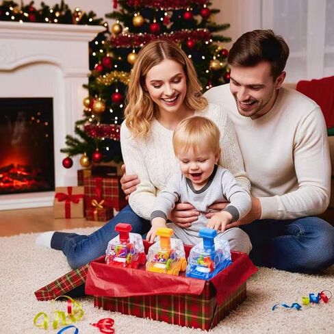Push Go Cars for Toddlers 1-3, 3 Pack Transparent Gear Press and Go Toy Cars, No Battery Inertia Cars for 1 Year Old Boys Girls, First Birthday Gift in Kuwait