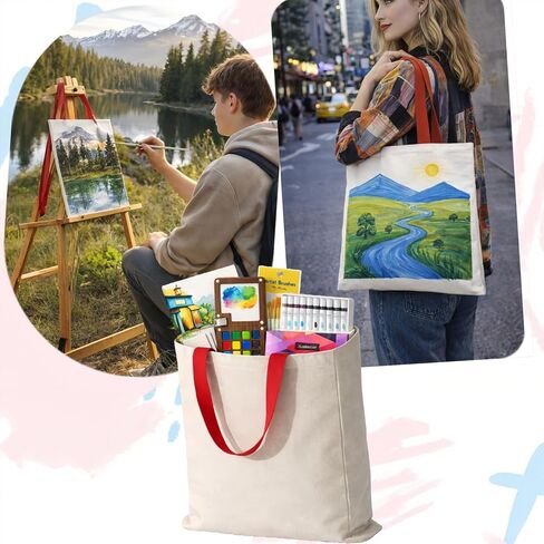 مجموعة ألوان مائية للسفر - مجموعة ألوان مائية صغيرة محمولة مع فرش، لوحة ألوان مائية للجيب، مجموعة طلاء صغيرة للمبتدئين والطلاب وفناني الهواة ومحبي فنون السفر (8) in Kuwait