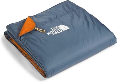 THE NORTH FACE Wawona Blanket - Insulated Blanket for Home and Camping, Water Repellent, Packable Design, Granite Grey/Dust Orange, One Size in Saudi Arabia