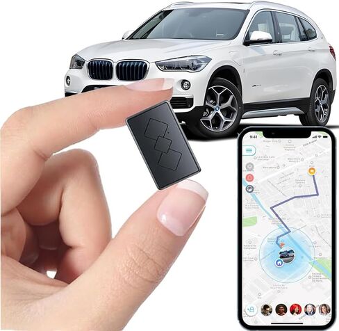 Mini GPS Tracker for Vehicles - Tracker Device for Vehicles No Subscription No Monthly Fee Car Tracker Device Hidden Magnetic Real-Time Tracking GPS Tracker for Cars Kids Dogs in Kuwait