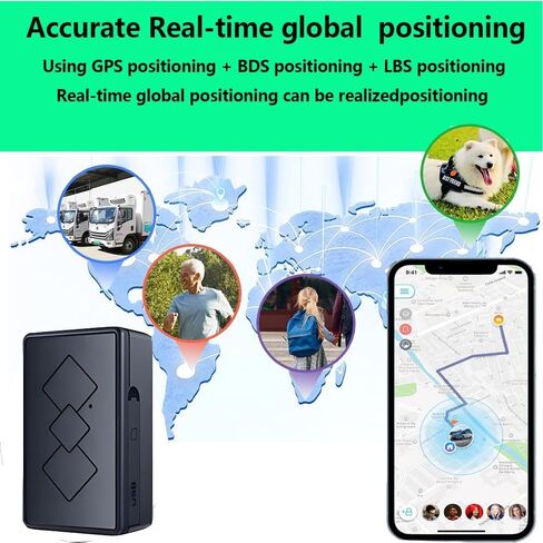 Mini GPS Tracker for Vehicles - Tracker Device for Vehicles No Subscription No Monthly Fee Car Tracker Device Hidden Magnetic Real-Time Tracking GPS Tracker for Cars Kids Dogs in Kuwait