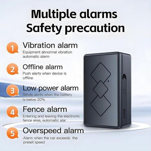 Mini GPS Tracker for Vehicles - Tracker Device for Vehicles No Subscription No Monthly Fee Car Tracker Device Hidden Magnetic Real-Time Tracking GPS Tracker for Cars Kids Dogs in Kuwait