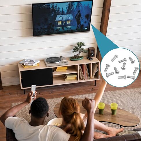 10 قطعة تلفزيون الكمبيوتر شاشات كريستال بلورية دعامة حامل تصاعد المسمار M4 x 10 مللي متر فيليبس مسمار لولبي الرأس ل جدار جبل التلفزيون ومراقبة قوس تحديد in Kuwait