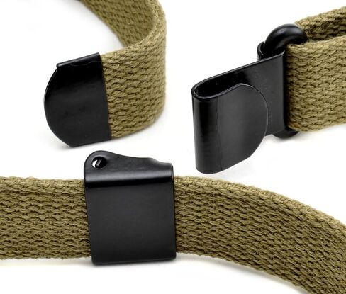 M1 Garand Canvas Rifle Sling with Correct WW2 Hardware Lt. OD Marked JT&L 1943 in Saudi Arabia