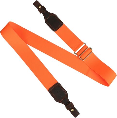 TOURBON Canvas Leather Gun Sling for Rifle, 2-inch Wide Shotgun Strap with Swivels, Easy-Adjust Hunting Sling for Outdoor in Saudi Arabia