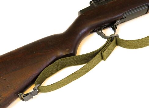 قطعتان من حبال الويب لـ M1 Garand USGI Style Two Point OD Cotton Web US Made in Saudi Arabia