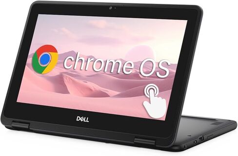 كمبيوتر محمول Dell Chromebook 11 3100 2 في 1 بشاشة لمس 11.6 بوصة، سيليرون N4000، ذاكرة وصول عشوائي 4 جيجابايت، eMMC 32 جيجابايت، نوع C، لوحة مفاتيح يابانية، نظام تشغيل Chrome (متجدد) in Kuwait