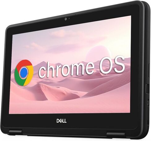 كمبيوتر محمول Dell Chromebook 11 3100 2 في 1 بشاشة لمس 11.6 بوصة، سيليرون N4000، ذاكرة وصول عشوائي 4 جيجابايت، eMMC 32 جيجابايت، نوع C، لوحة مفاتيح يابانية، نظام تشغيل Chrome (متجدد) in Kuwait