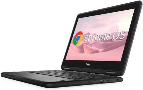 كمبيوتر محمول Dell Chromebook 11 3100 2 في 1 بشاشة لمس 11.6 بوصة، سيليرون N4000، ذاكرة وصول عشوائي 4 جيجابايت، eMMC 32 جيجابايت، نوع C، لوحة مفاتيح يابانية، نظام تشغيل Chrome (متجدد) in Kuwait