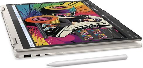 Lenovo 2025 Yoga 7 2-in-1 Copilot+ PC مع معالج AMD Ryzen AI 7 350، وشاشة لمس WUXGA مقاس 16 بوصة، وذاكرة LPDDR5X-7500MT/s سعة 16 جيجابايت، و1 تيرابايت SSD، وWi-Fi 7، وقلم خطي، وكاميرا هجينة FHD/IR، وقارئ FP، وWin11 Pro in Kuwait