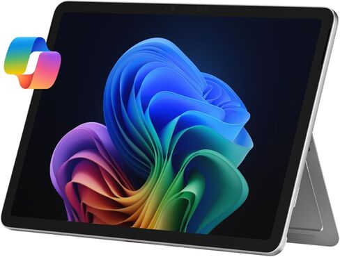 كمبيوتر محمول/كمبيوتر لوحي Microsoft Surface Pro 2 في 1 (2025)، نظام Windows 11 Copilot+ PC، شاشة لمس 12 بوصة، Snapdragon X Plus (8 كور)، ذاكرة وصول عشوائي 16 جيجابايت، تخزين 256 جيجابايت، بلاتيني (متجدد) in Kuwait
