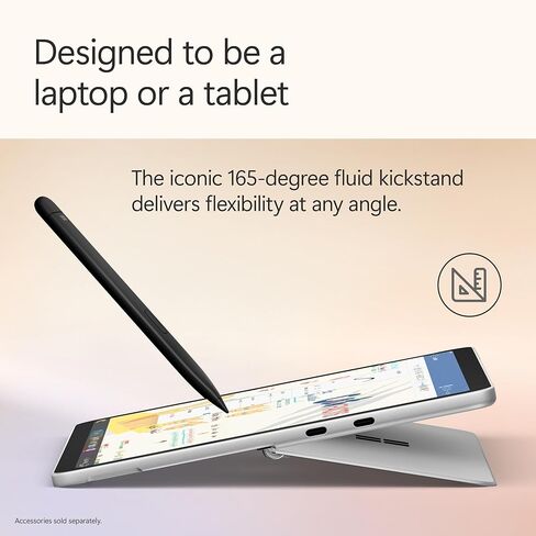 كمبيوتر محمول/كمبيوتر لوحي Microsoft Surface Pro 2 في 1 (2025)، نظام Windows 11 Copilot+ PC، شاشة لمس 12 بوصة، Snapdragon X Plus (8 كور)، ذاكرة وصول عشوائي 16 جيجابايت، تخزين 256 جيجابايت، بلاتيني (متجدد) in Kuwait