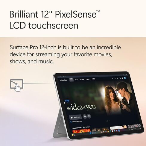كمبيوتر محمول/كمبيوتر لوحي Microsoft Surface Pro 2 في 1 (2025)، نظام Windows 11 Copilot+ PC، شاشة لمس 12 بوصة، Snapdragon X Plus (8 كور)، ذاكرة وصول عشوائي 16 جيجابايت، تخزين 256 جيجابايت، بلاتيني (متجدد) in Kuwait