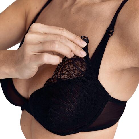 MILK&LACE Petra Nursing Bra – Soft Stretch Lace Maternity Bra with Gentle Underwire, One-Hand Clips & Adjustable Fit in Saudi Arabia