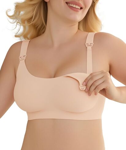 As Fairy Nursing Bras for Breastfeeding Natural Shape Maternity Bra Seamless Jelly Strip Support Comfort Pregnancy Bra in Saudi Arabia
