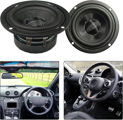 4.5 بوصة 4Ohm 30W الألياف الزجاجية المخروط مكبرات الصوت مضخم الصوت HiFi مكبرات الصوت منخفضة التردد باس قوي in Saudi Arabia