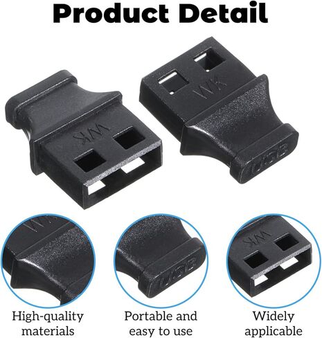 10 PCS USB Type-A Dust Cover Port Plugs with 2PCS Cleaning Brush Dustplugs Stopper Protector USB Female Ports Cover Cap for Computer Laptop All USB-A Devices in Saudi Arabia