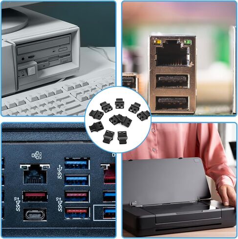 10 PCS USB Type-A Dust Cover Port Plugs with 2PCS Cleaning Brush Dustplugs Stopper Protector USB Female Ports Cover Cap for Computer Laptop All USB-A Devices in Saudi Arabia