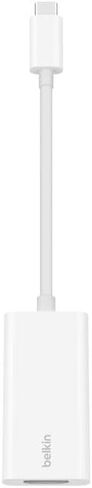 محول Belkin USB-C إلى HDMI، 4K 60 هرتز Dolby Vision HDR، محول USB من النوع C إلى HDMI لأجهزة MacBook وiPad Pro وأجهزة الكمبيوتر المحمولة USB-C إلى التلفزيون/الشاشة، HDCP 2.2، محول AV أبيض مدمج، يتضمن قطعة قماش للتنظيف in Kuwait