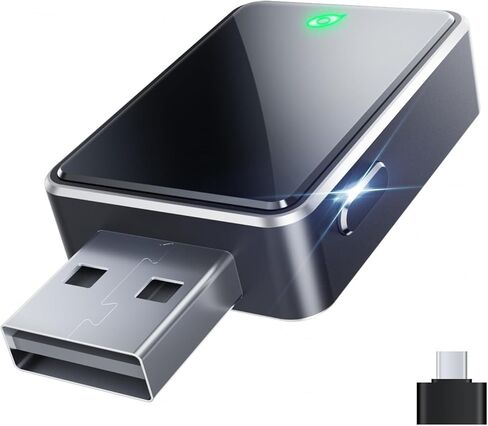 Mini Wireless CarPlay Adapter for iPhone & Android Auto (2026 Upgrade), No Delay, One Click Multi Device Switch, Fast Stable Connection, Plug & Play, Converts Wired to Wireless for 2016+ Cars. in Kuwait