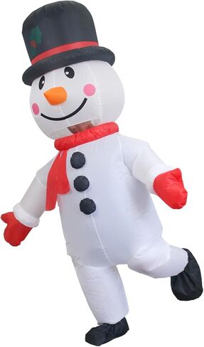 Inflatable Gingerbread Man Costume Christmas Blow Up Costume Adult Inflatable Suit Gingerbread Man for Party in Saudi Arabia