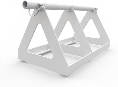 Heavy-Duty Wire Dispenser Rack – Steel Reel Holder with Easy Load & Unload Design – Supports Up to 250 lbs in Saudi Arabia