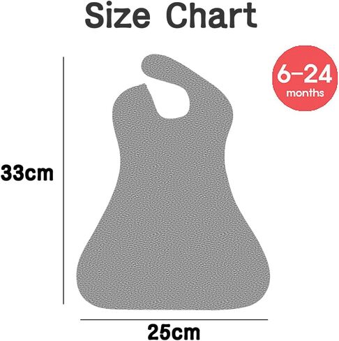 Plie Full Coverage Waterproof Feeding Bib for Toddlers – Extra Long Apron Bib for Mealtime, Self-Feeding, High Chairn in Saudi Arabia