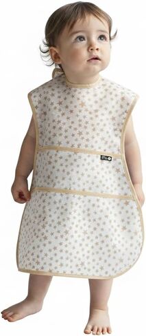 Plie Full Coverage Waterproof Feeding Bib for Toddlers – Extra Long Apron Bib for Mealtime, Self-Feeding, High Chairn in Saudi Arabia
