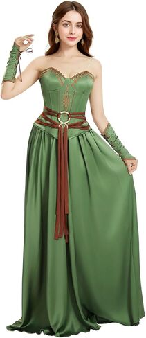 Medieval Renaissance Dress Medieval Viking Warrior Corset Skirt Rose Satin Women's Costume Set in Saudi Arabia